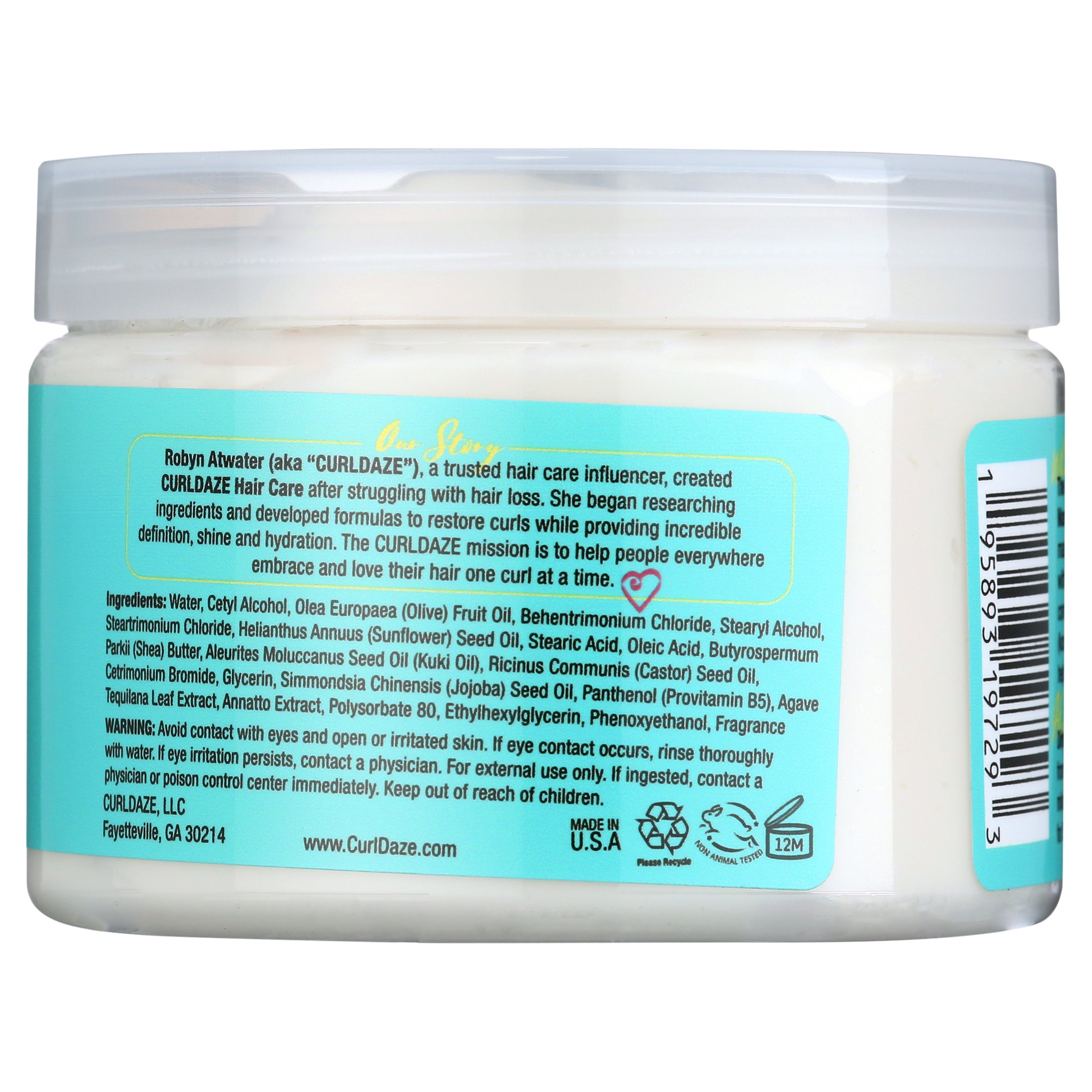 Curldaze Silky Hydration Intense Deep Conditioning Masque 12oz