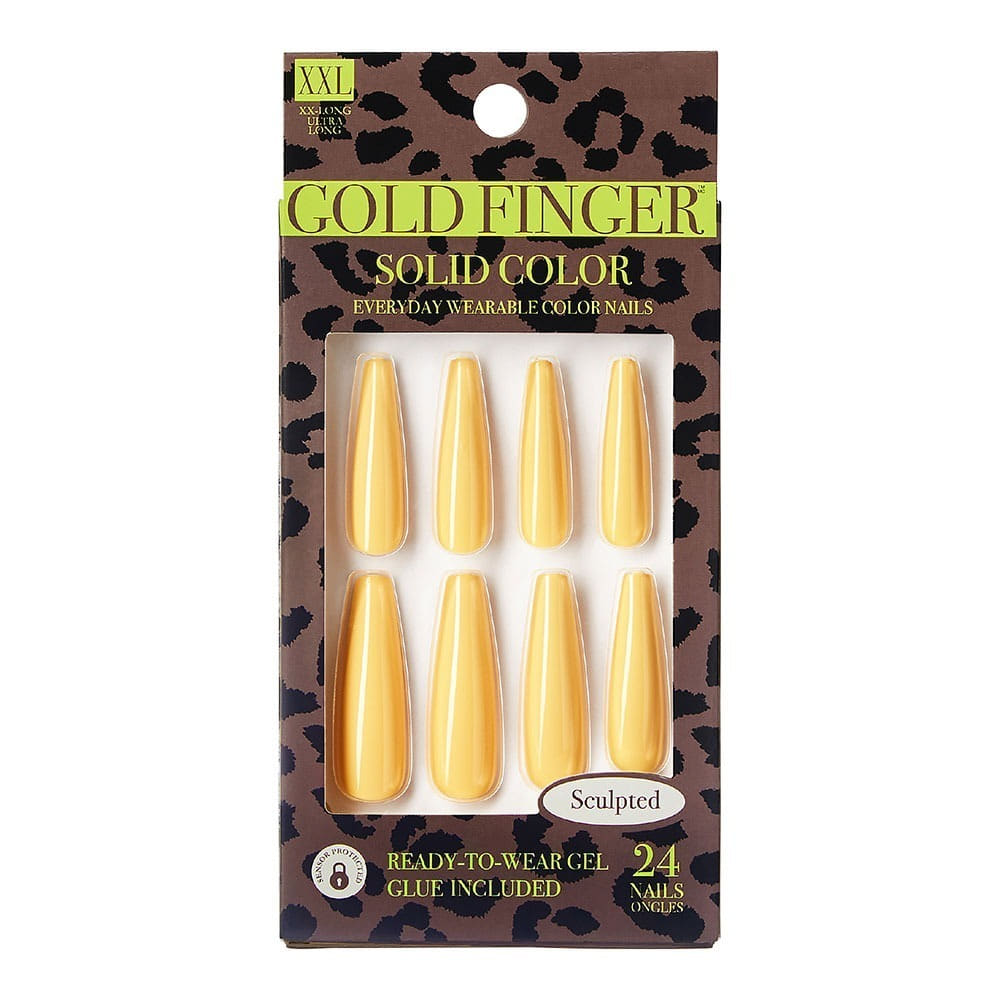 Goldfinger Solid Color Press on Nails- Level UP GS03