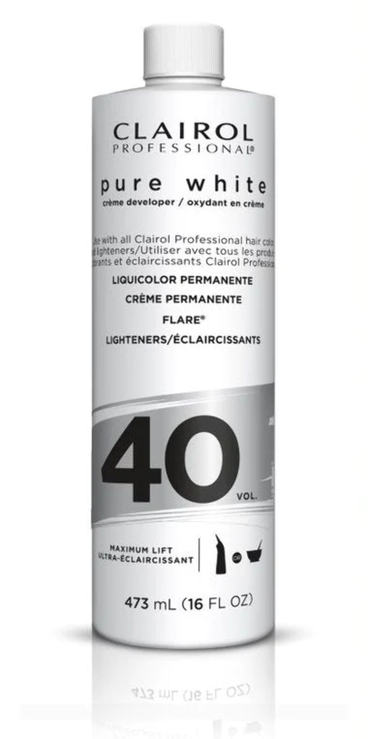 Clairol Pure White 40 Volume Creme Developer 16 oz