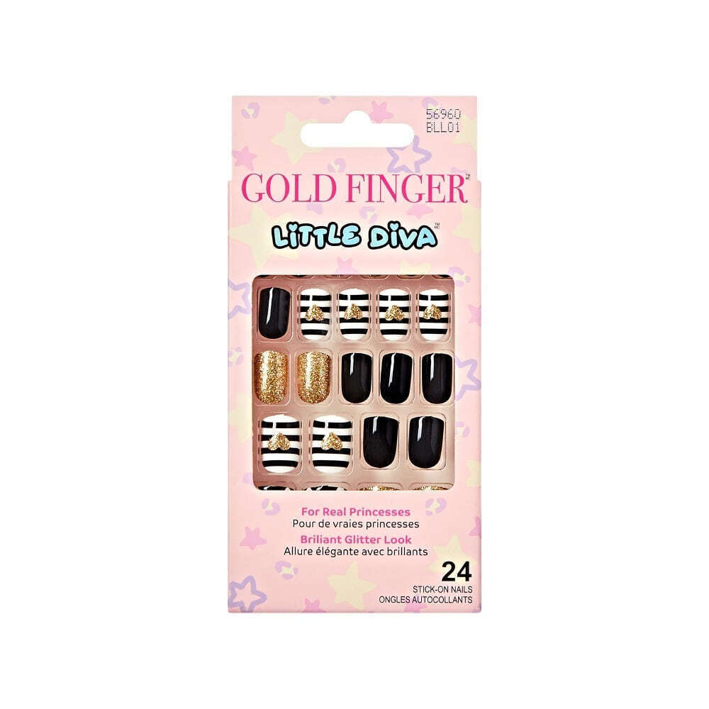 Goldfinger Little Diva Sticker Nails-Hollywood BLL01