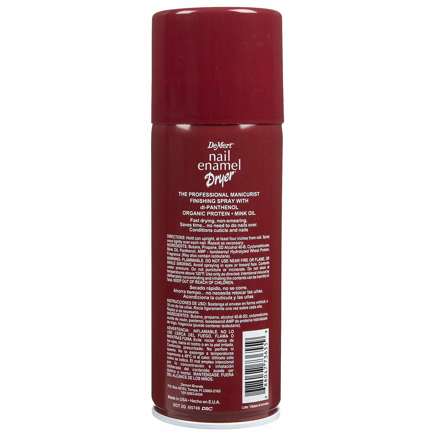 Demert Nail Enamel Dryer Finishing Spray 7.5oz