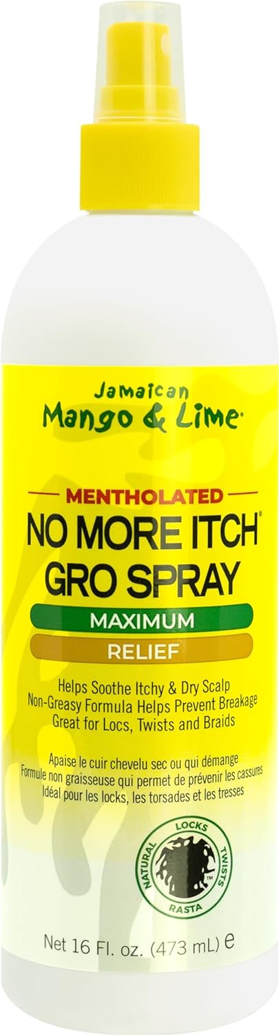 Jamaican Mango and Lime Maximum Relief No More Itch GRO Spray, 16 oz