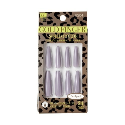 Goldfinger Solid Color Press on Nails- Birthday Cake GS04