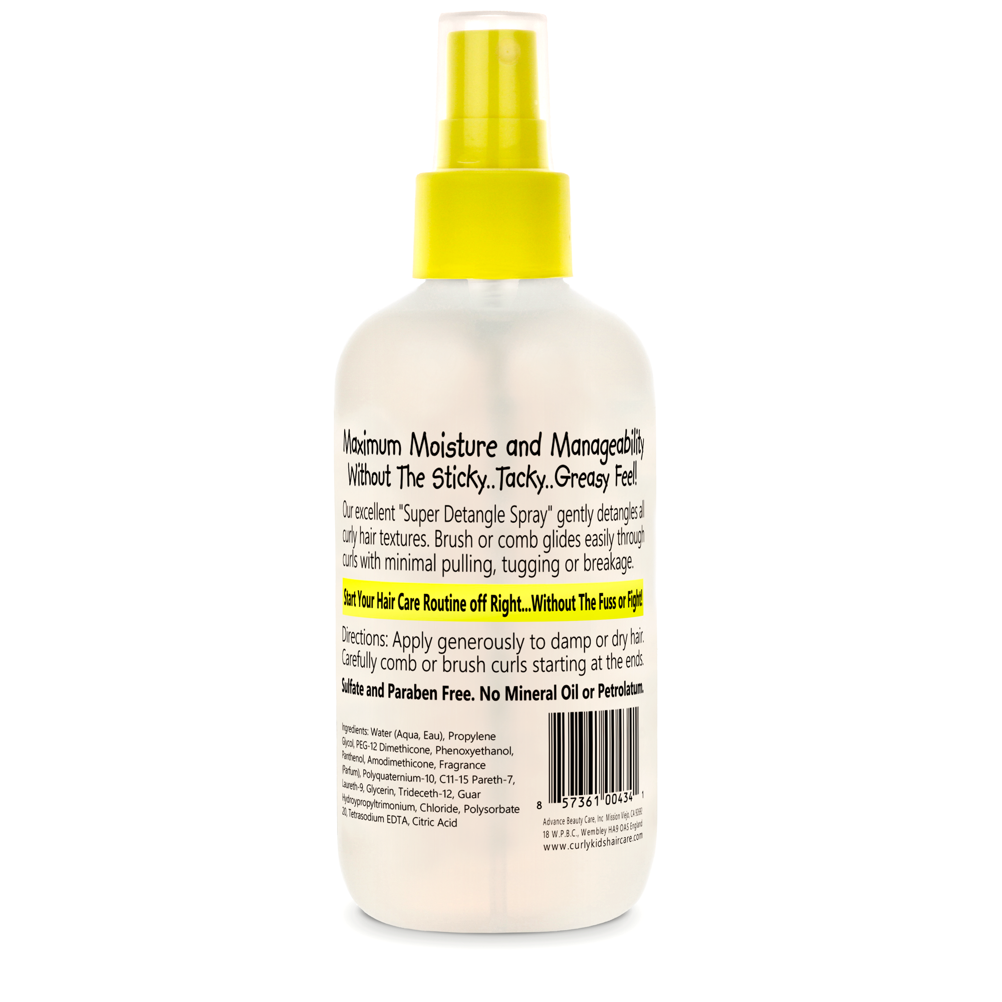 Curly Kids Super Detangling Spray 6 oz