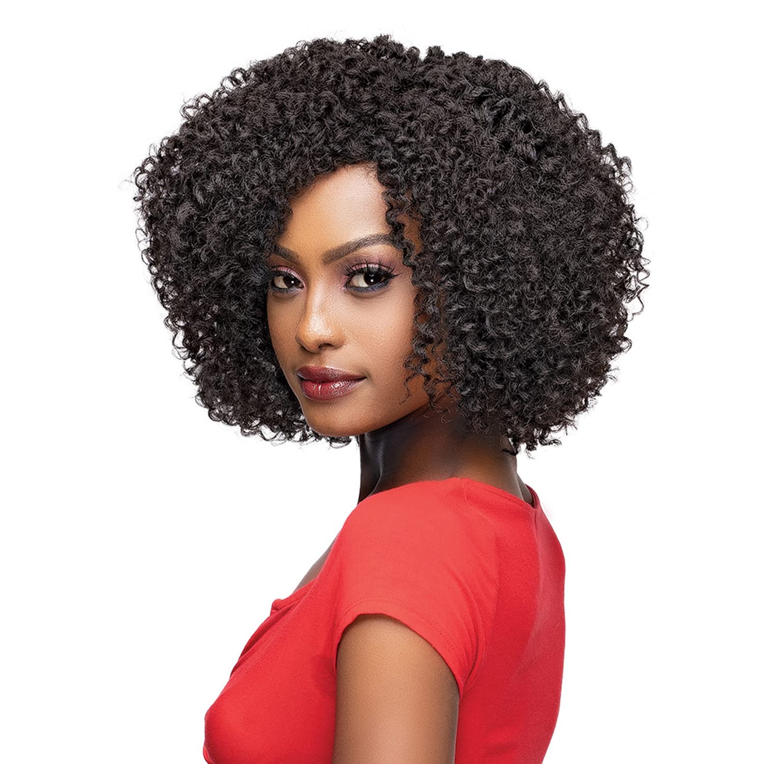 Janet Collection Afro Neha Wig Platinum Blonde