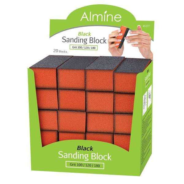 Almine Black Sanding Block Grit 100/120/180 1ct