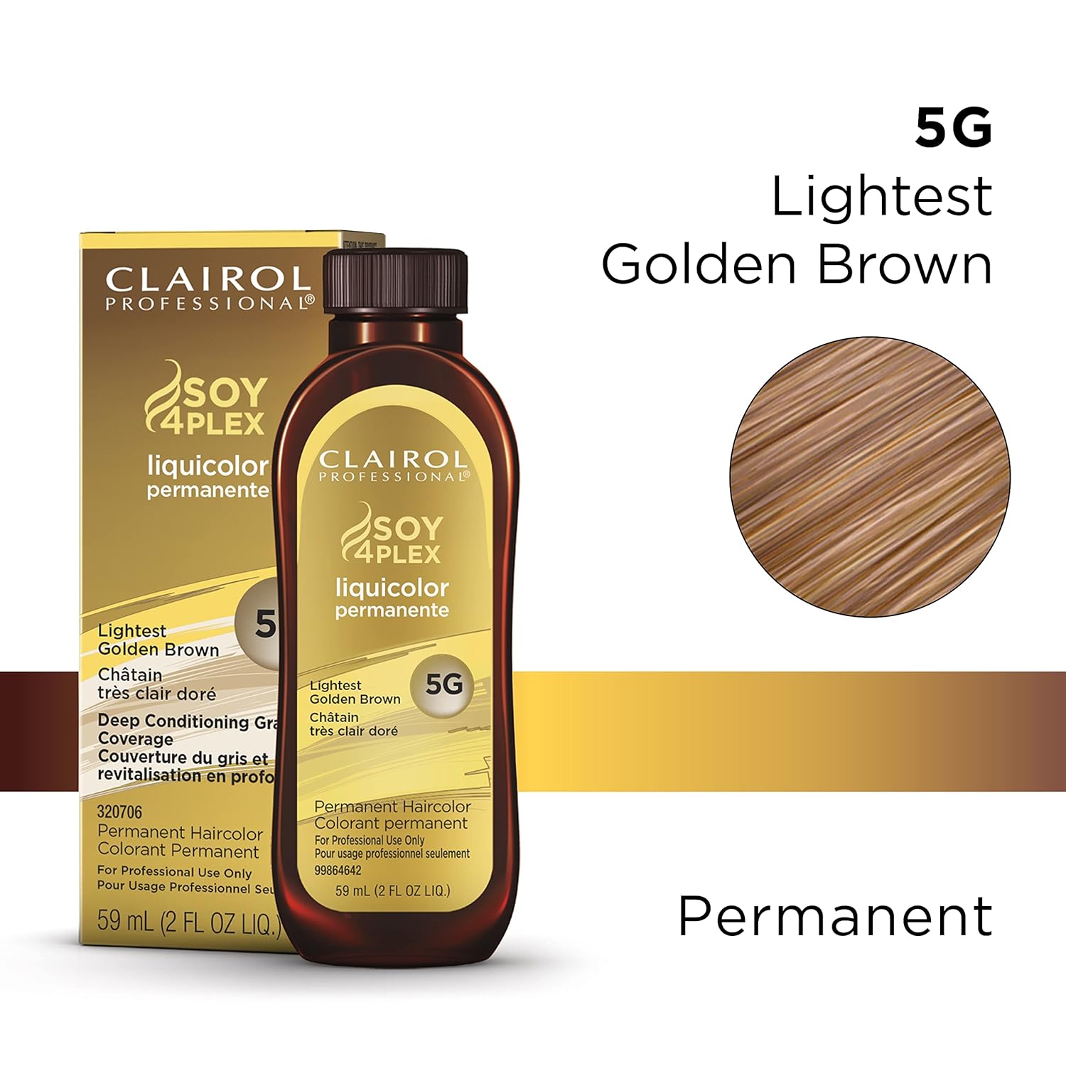 Clairol Soy 4 Plex 5G-Lightest Golden Brown 2 oz