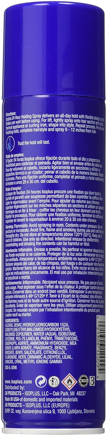 Isoplus 24 Hour Holding Spray 9 oz