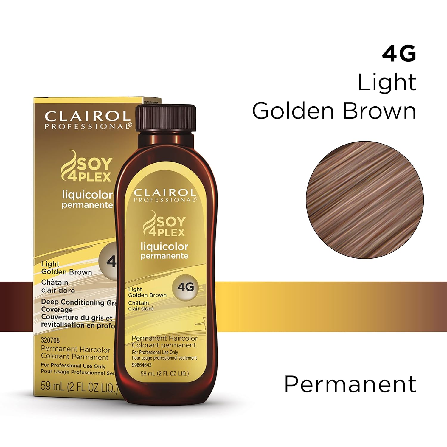 Clairol Soy 4 Plex 4G-Light Golden Brown 2 oz