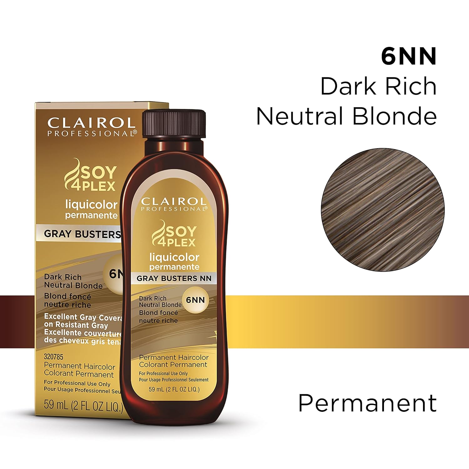 Clairol Soy 4 Plex 6NN-Dark Rich Neutral Blonde 2 oz