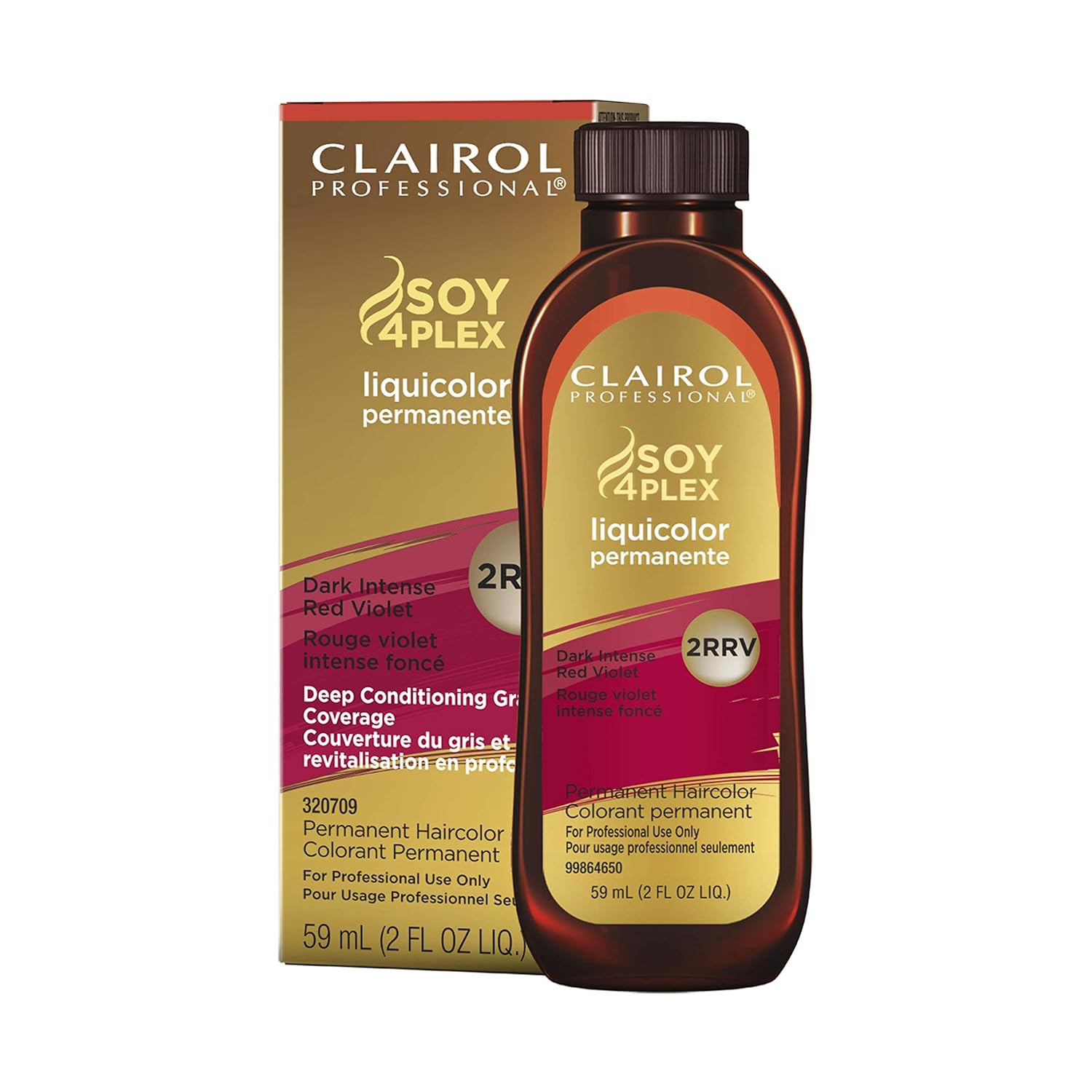 Clairol Soy 4 Plex 2RRV-Dark Intense Red Violet 2 oz