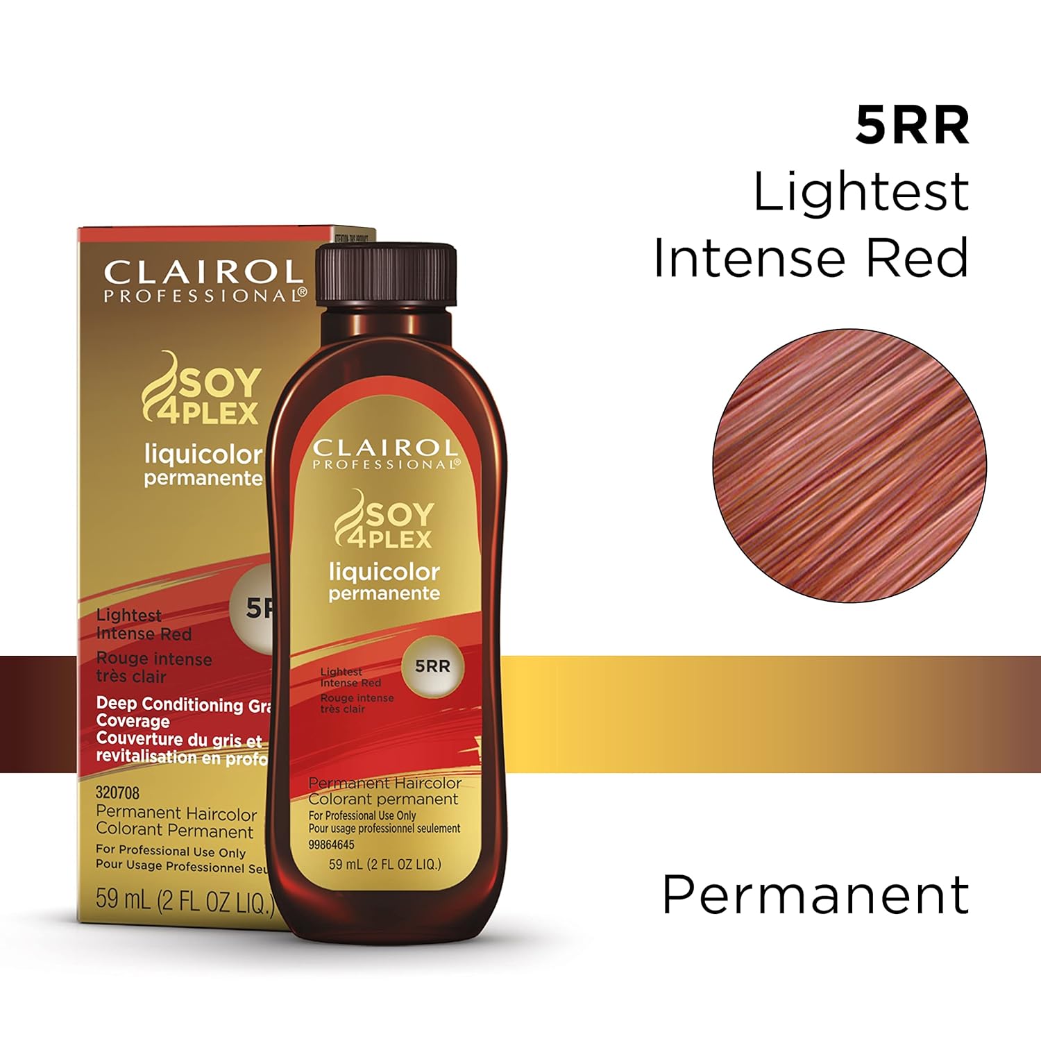 Clairol Soy 4 Plex 5RR-Lightest Intense Red 2 oz