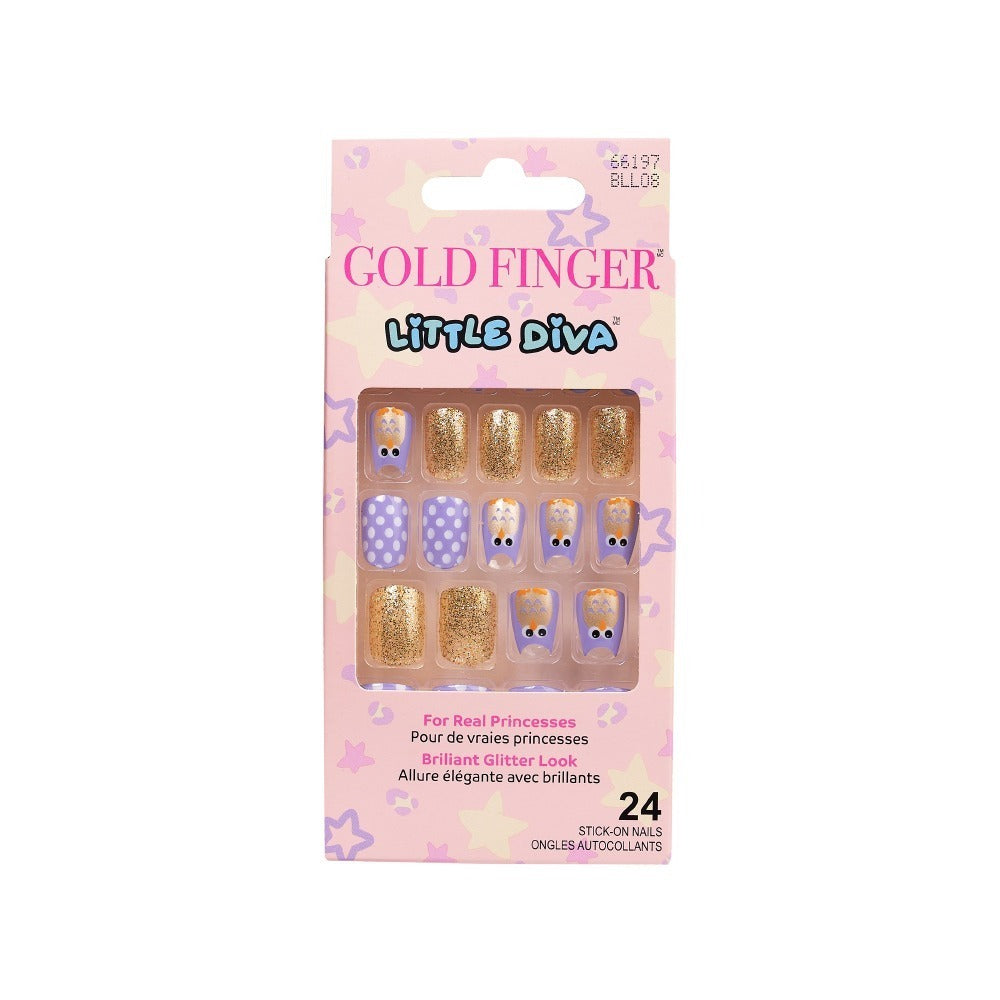 Goldfinger Little Diva Sticker Nails-Quite Time BLL08