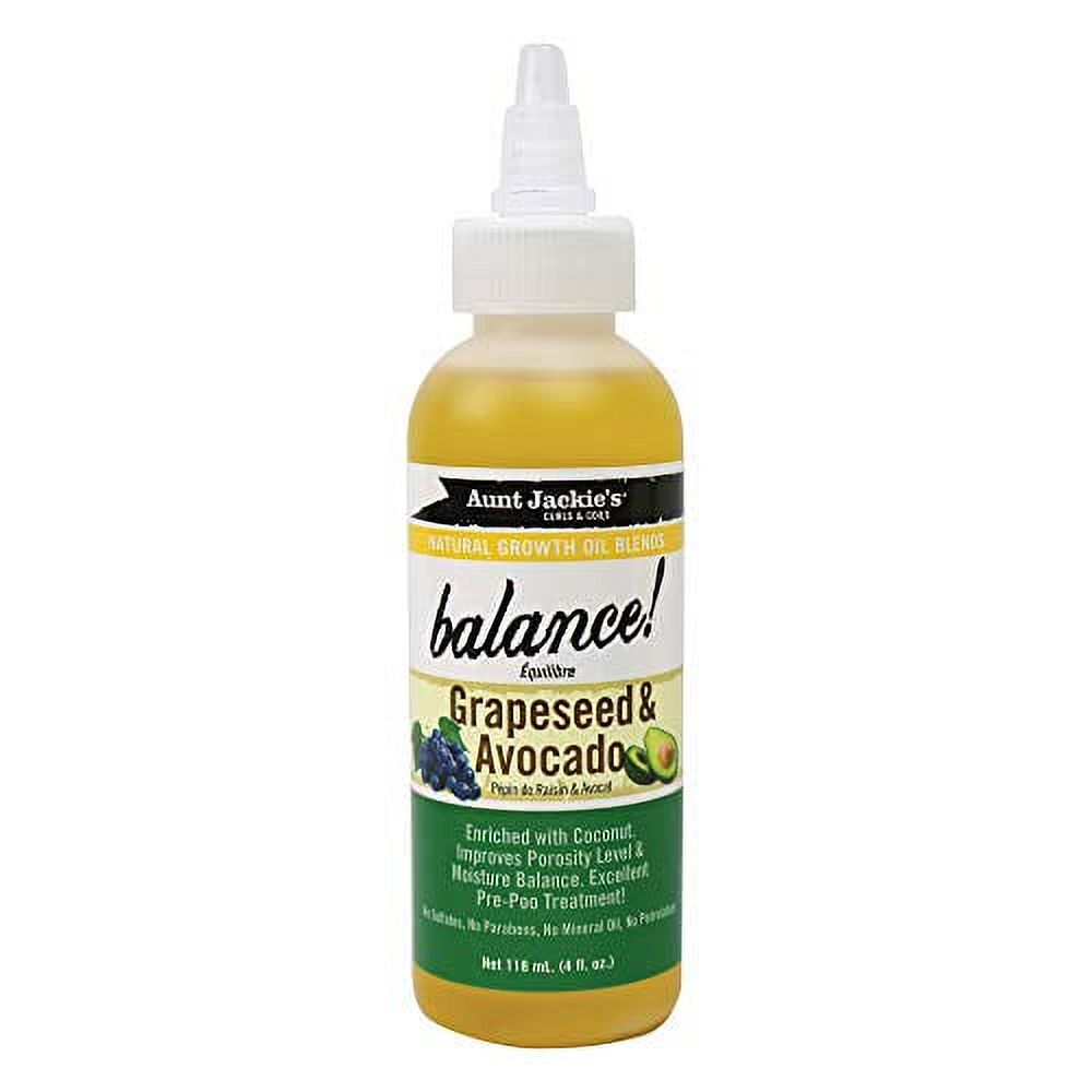 Aunt Jackie's Balance Grapeseed & Avocado Growth Oil 4 oz