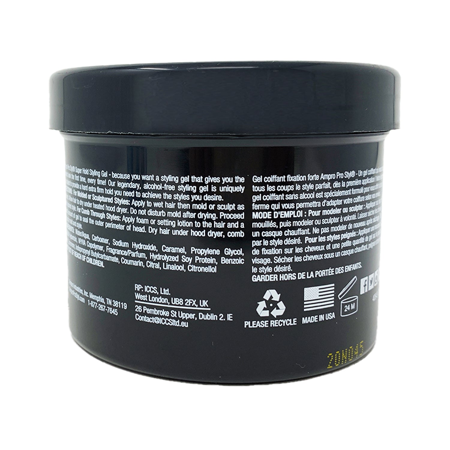 Ampro Pro Styl Super Hold Protein Styling Gel 10oz