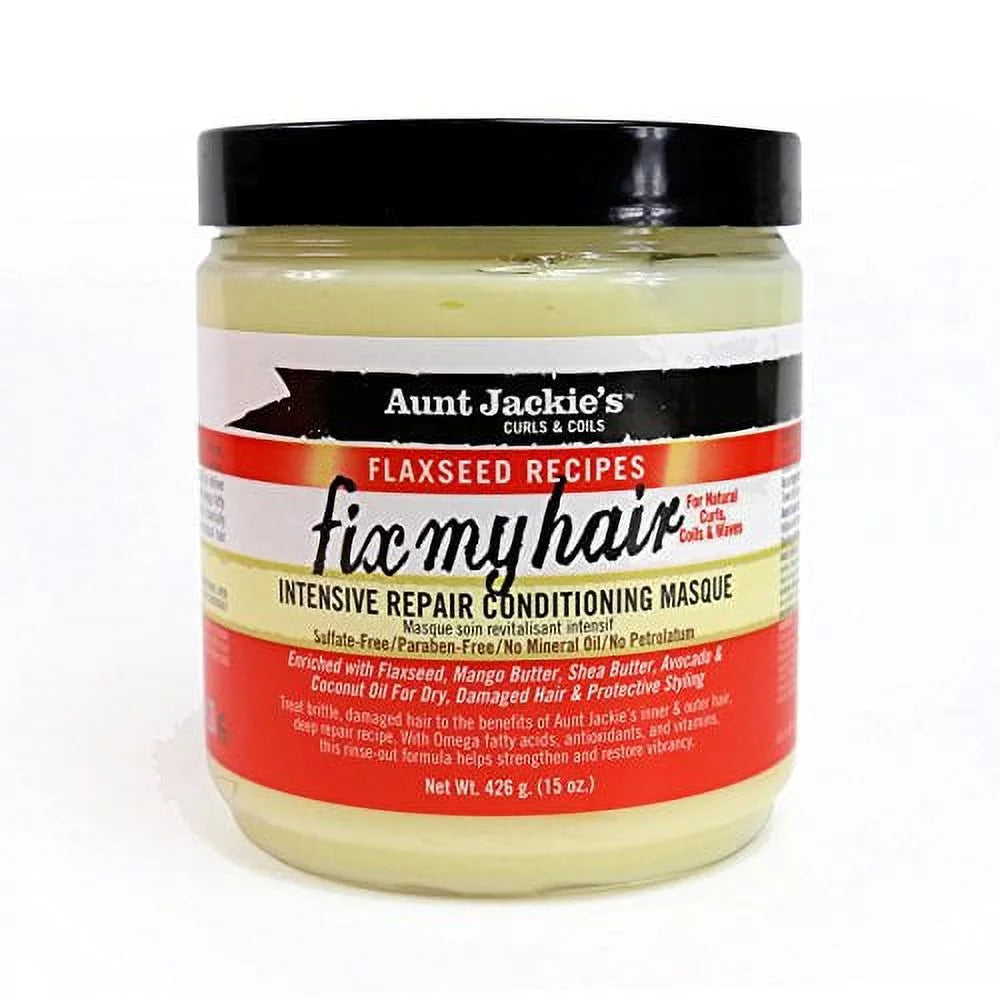 Aunt Jackie's Flaxseed Fix My Hair Repair Masque 15oz