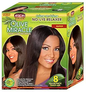 African Pride Olive Miracle Deep Conditioning Relaxer Packet