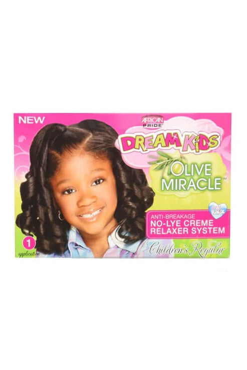 African Pride Dream Kids Olive Miracle Relaxer-Regular Strength