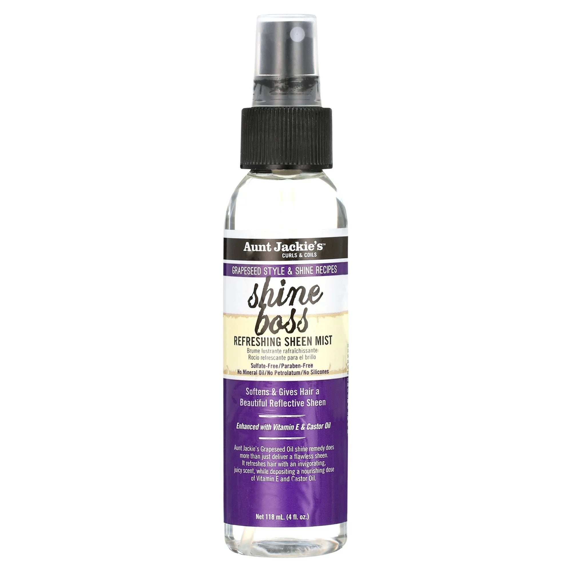 Aunt Jackie's Shine Boss Sheen Mist Spray 4 oz