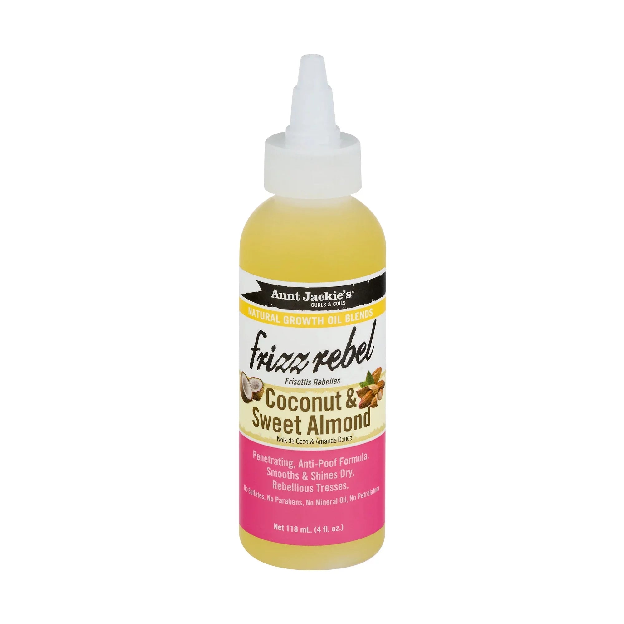 Aunt Jackie's Frizz Rebel Coconut Almond Growth Oil 4oz