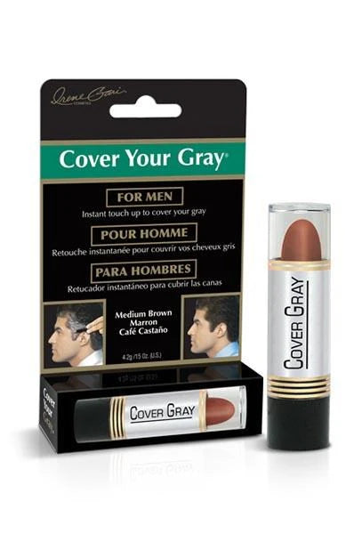 Cover Your Gray Men's Color Touch Up Stick Medium Brown