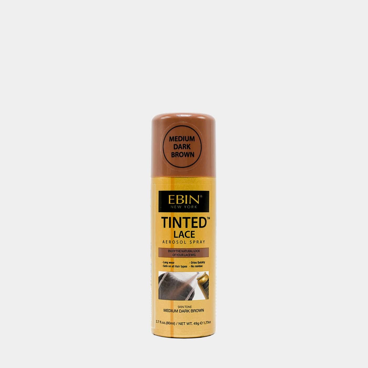 Ebin Tinted Lace Spray Medium Dark Brown 2.7oz