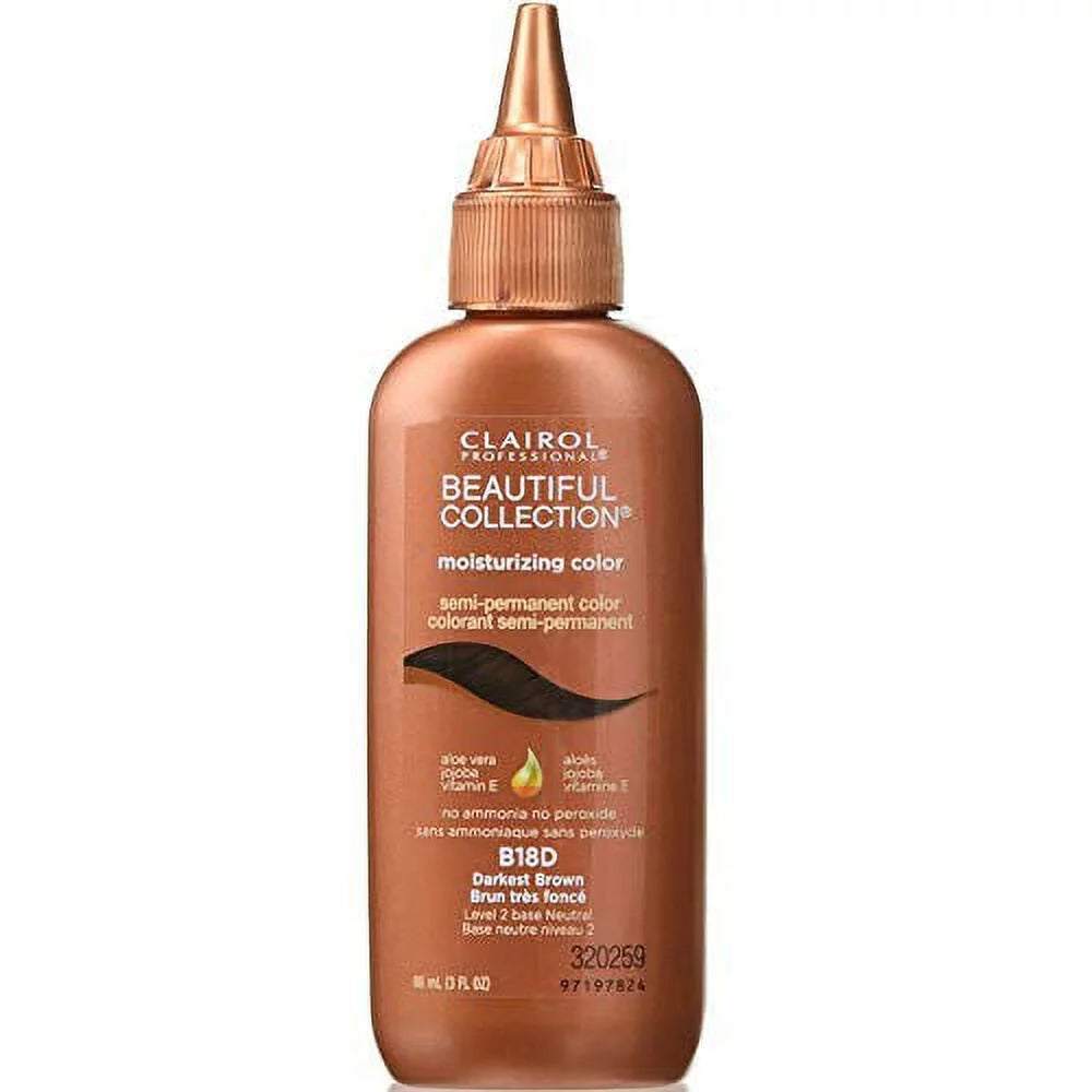 Clairol Beautiful Collection B18D-Darkest Brown 3 oz