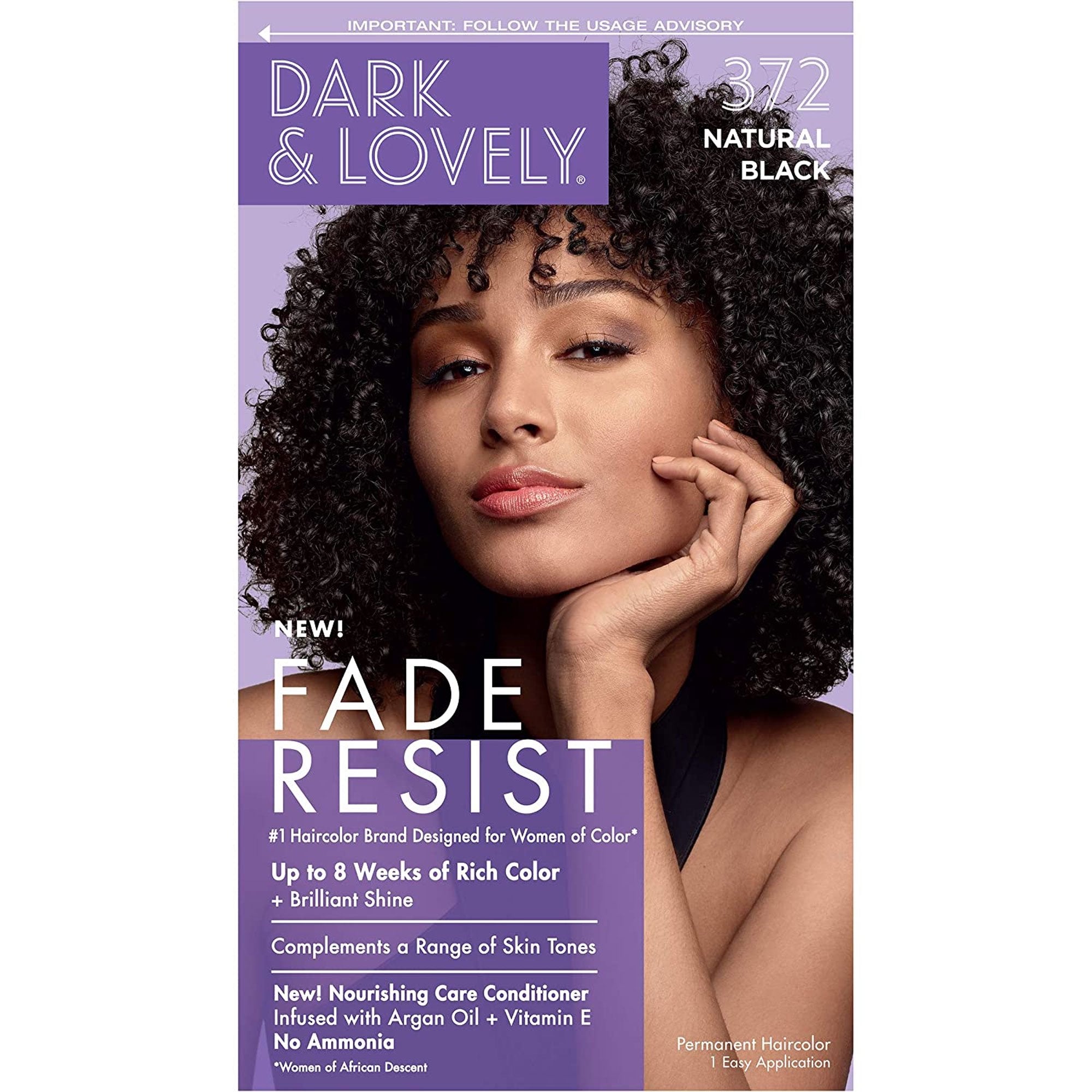 Dark And Lovely Fade Resist Color-Natural Black 372