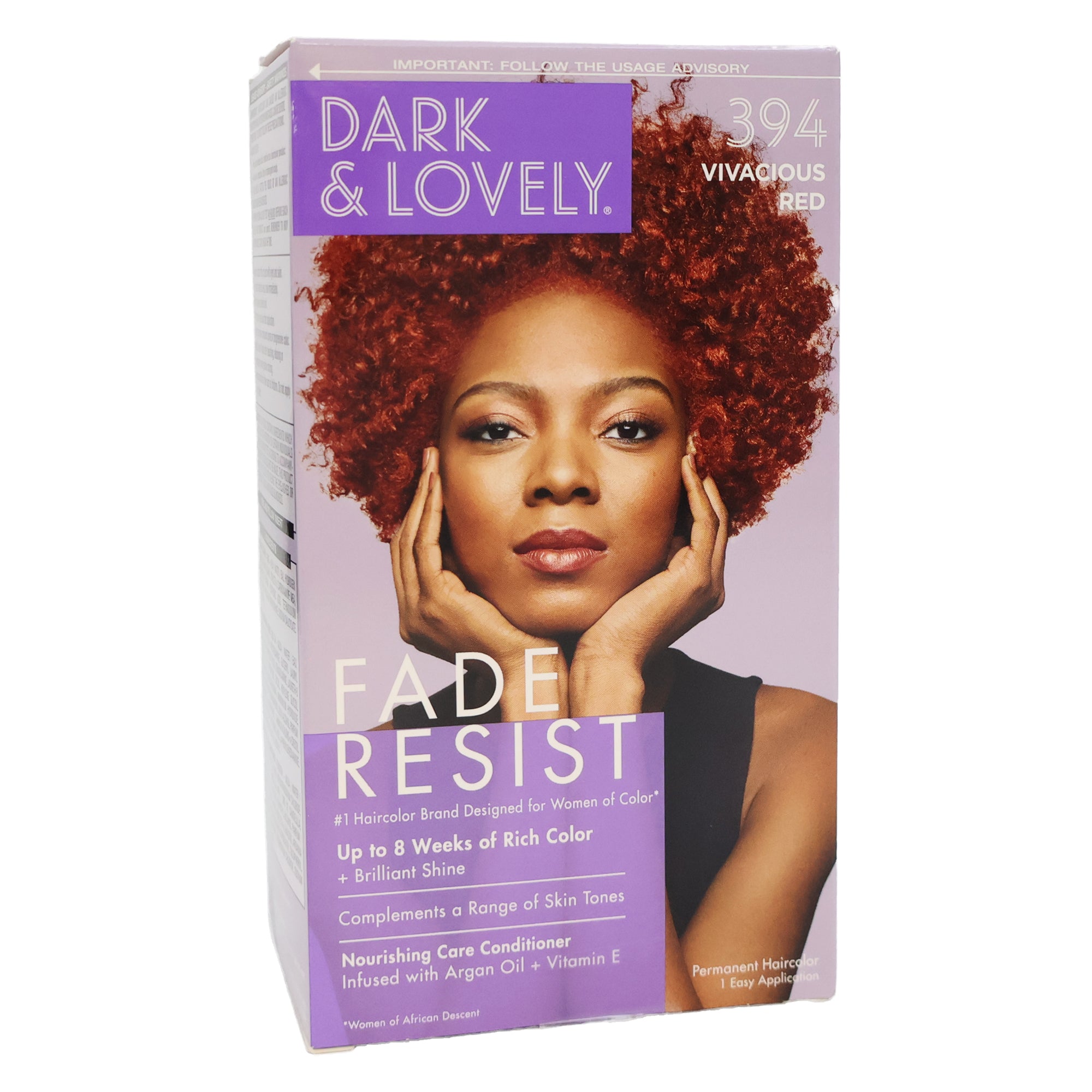 Dark And Lovely Fade Resist Color-Vivacious Red 394