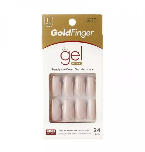 Goldfinger Solid Color Press on Nails-Magnolia GC13