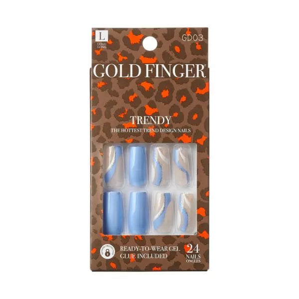 Goldfinger Trendy Press on Nails- Underneath The Tree GD03