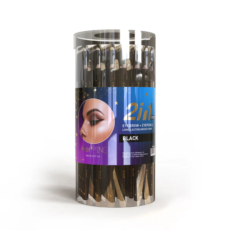 Hermine 2 In 1 Eyebrow/Eye pencil Black