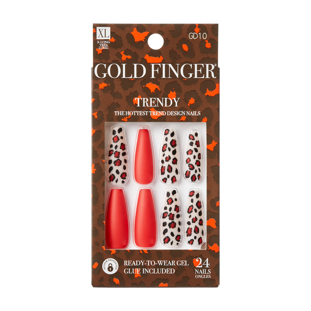 Goldfinger Trendy Press on Nails- Eureka GD10