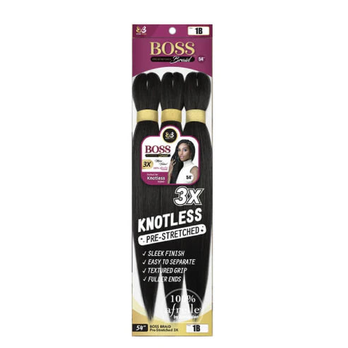 Boss 3x Knotless Braiding Hair 3TG/navy/Black