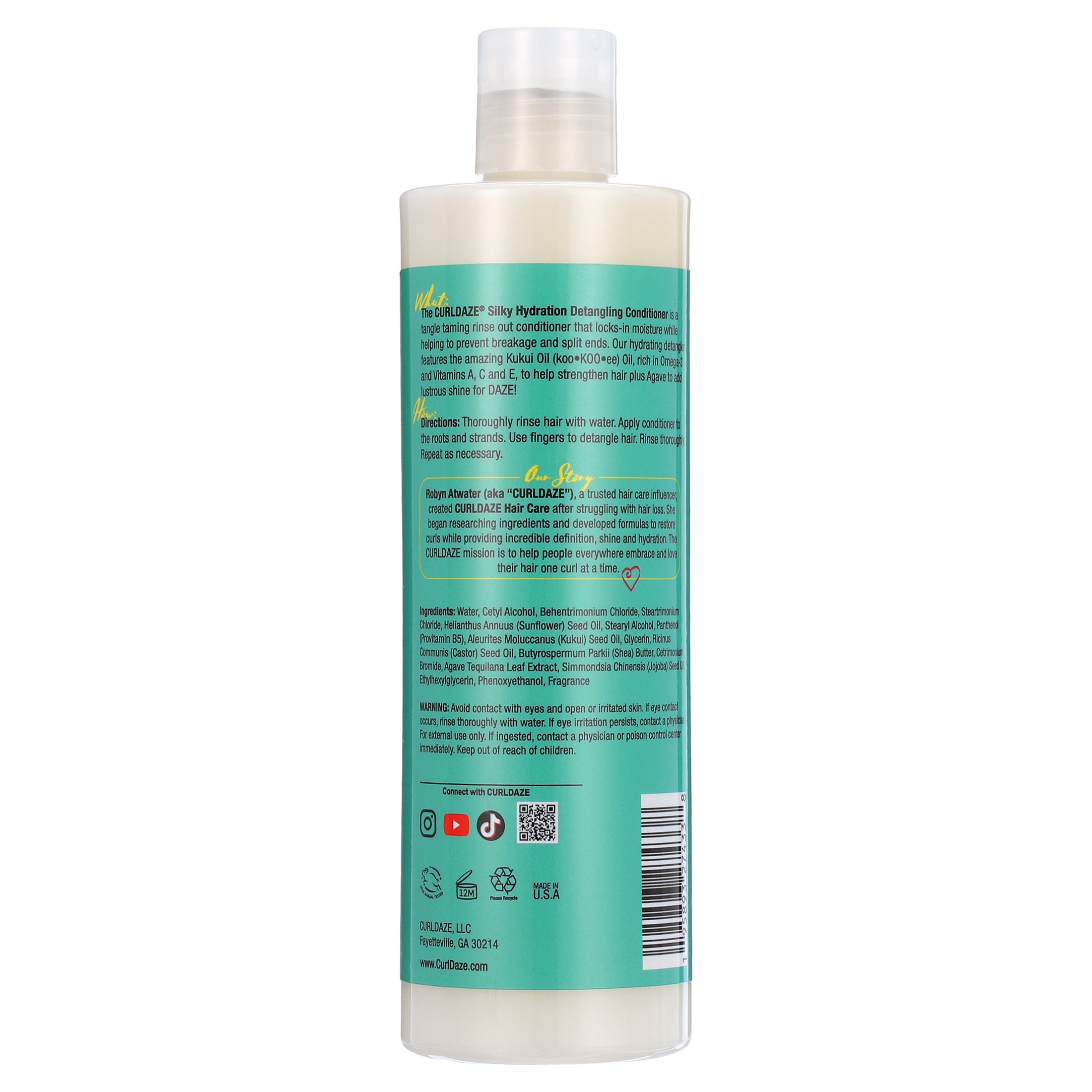 Curldaze Silky Hydration Detangling Conditioner 12oz