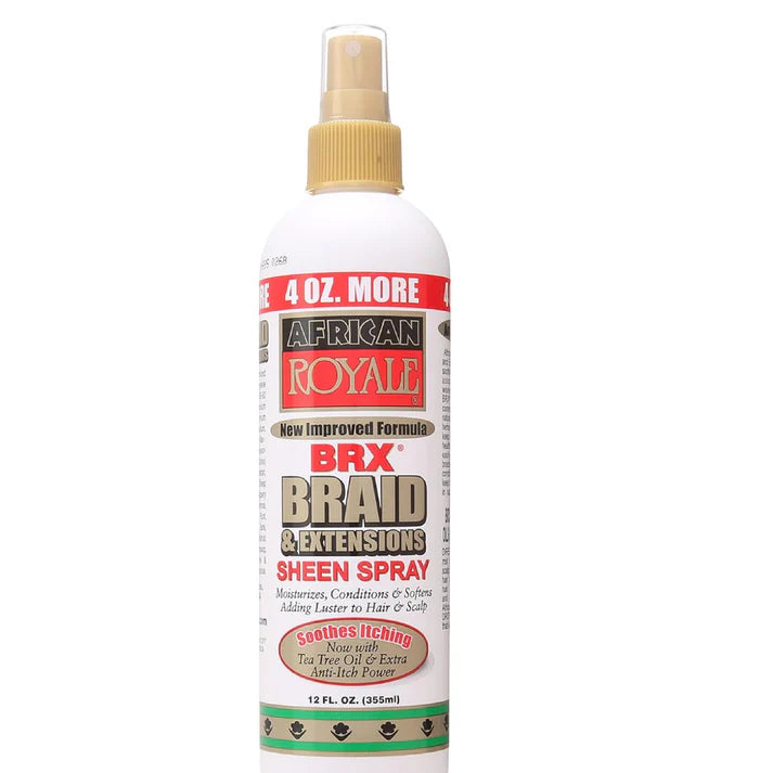 African Royale BRX Braid and Extensions Sheen Spray 12 oz