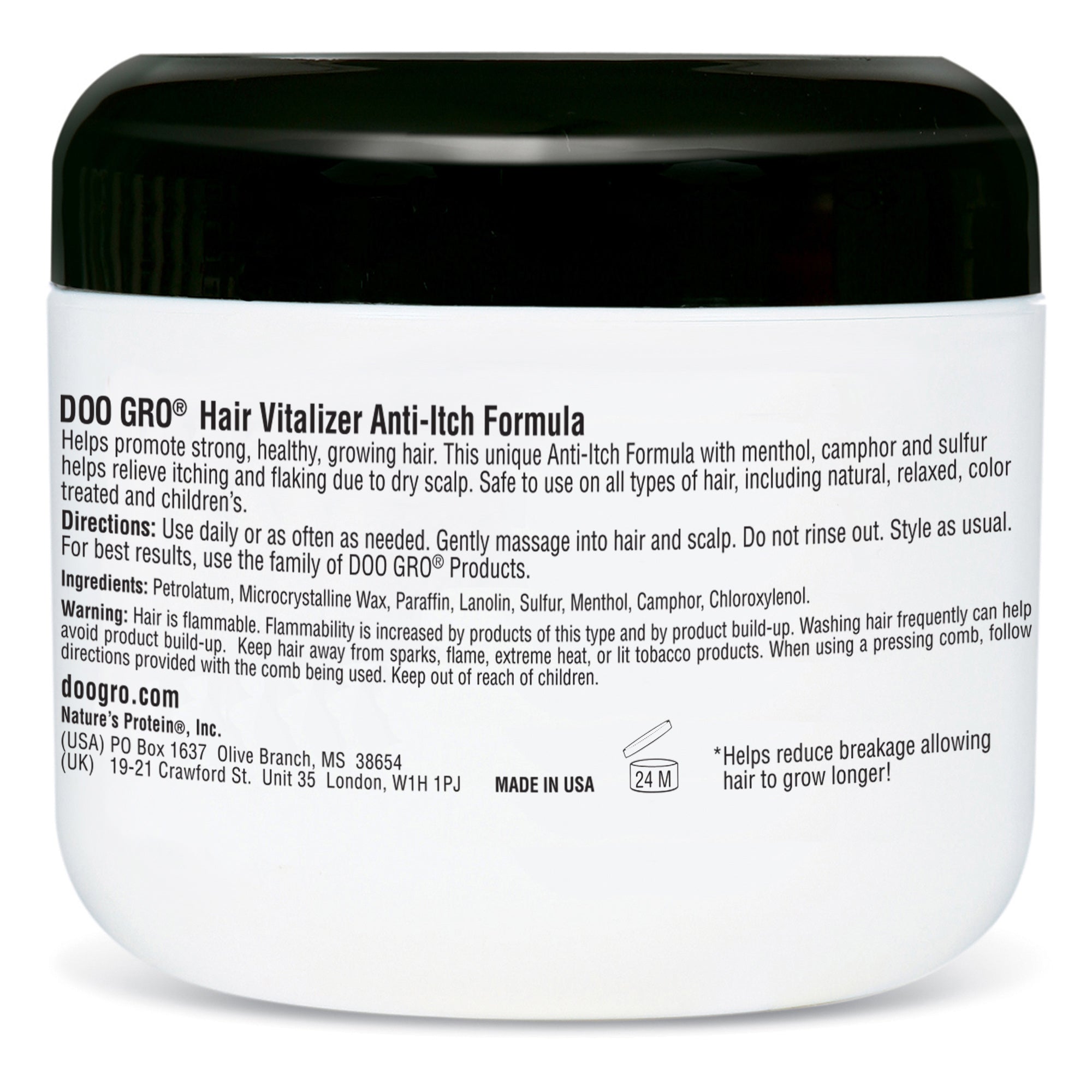 Doo Gro Hair Vitalizer Anti Itch Formula 4 oz