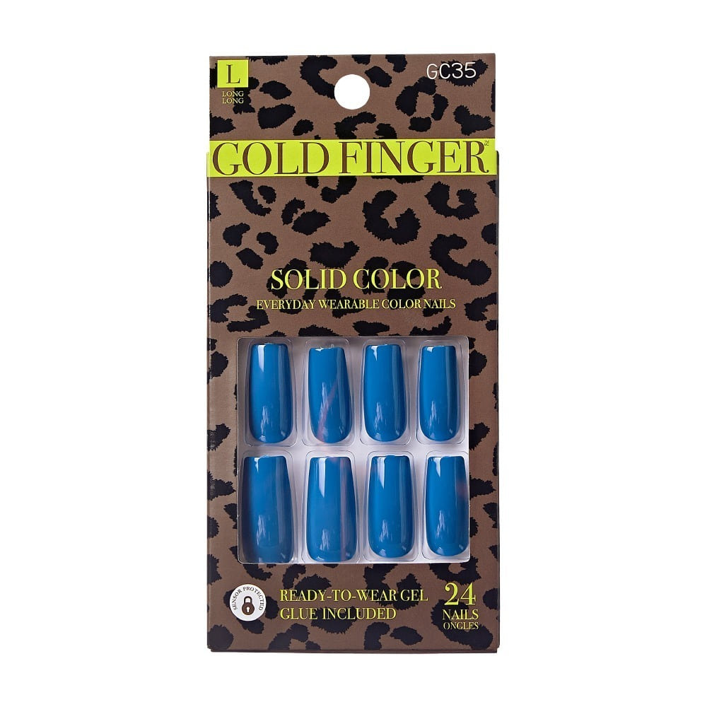 Goldfinger Solid Color Press on Nails-Fall From U GC35