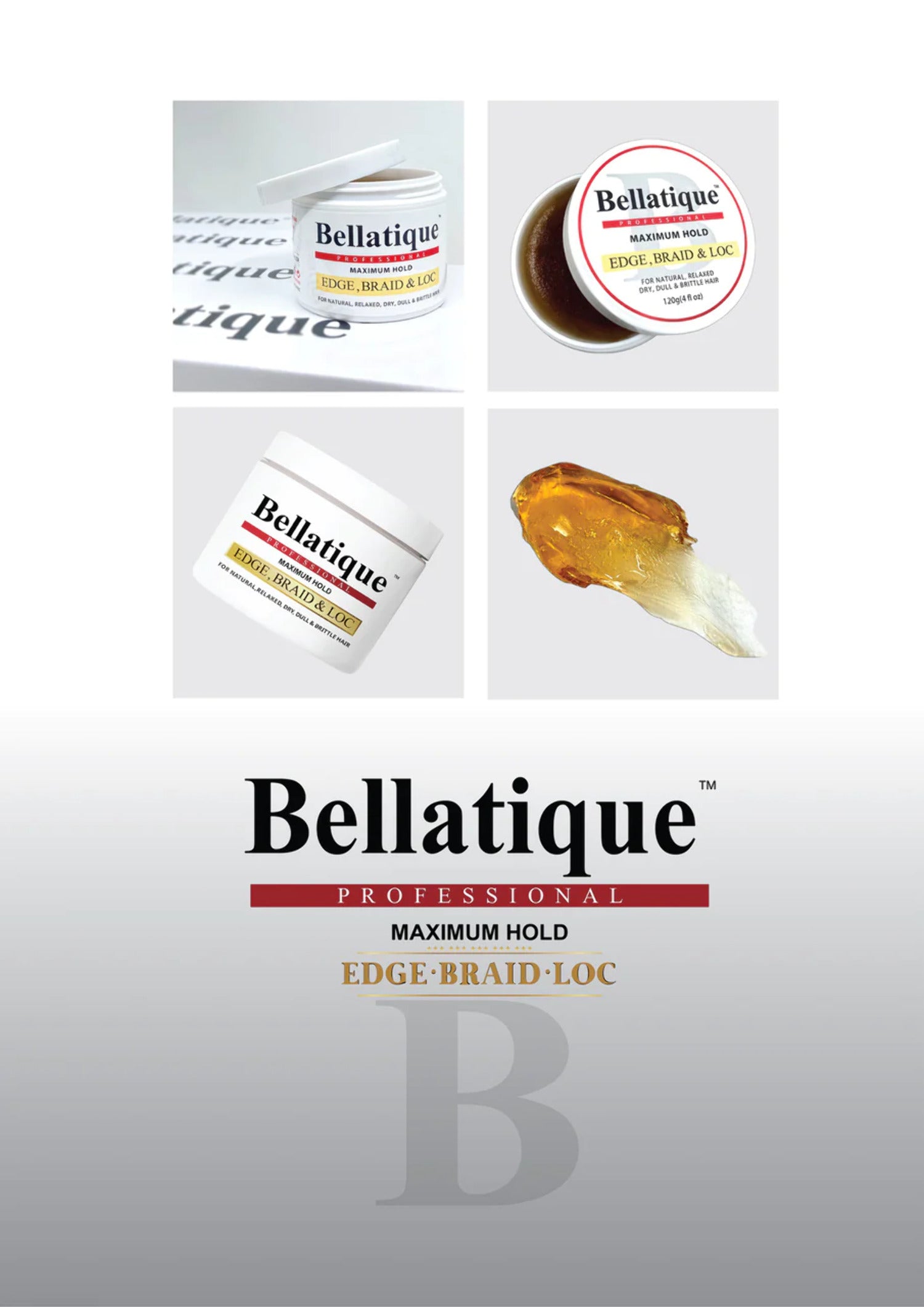 Bellatique Edge, Braid & Loc Gel Maximum Hold - 8.8oz