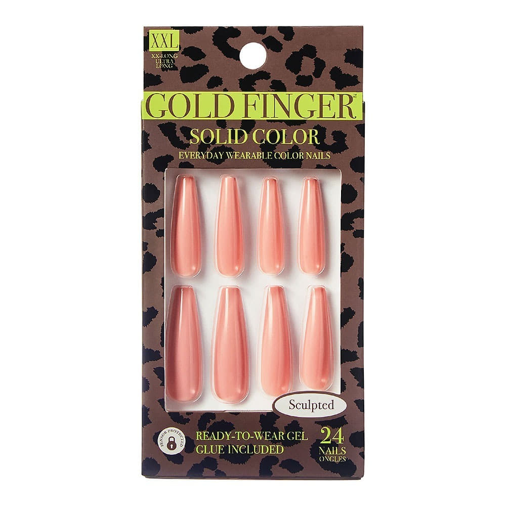 Goldfinger Solid Color Press on Nails-Volume Up GS02