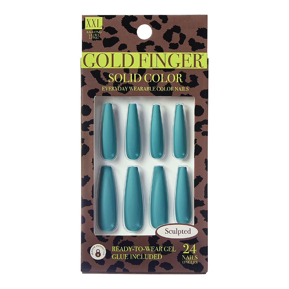 Goldfinger Solid Color Press on Nails- Moonlight GS05