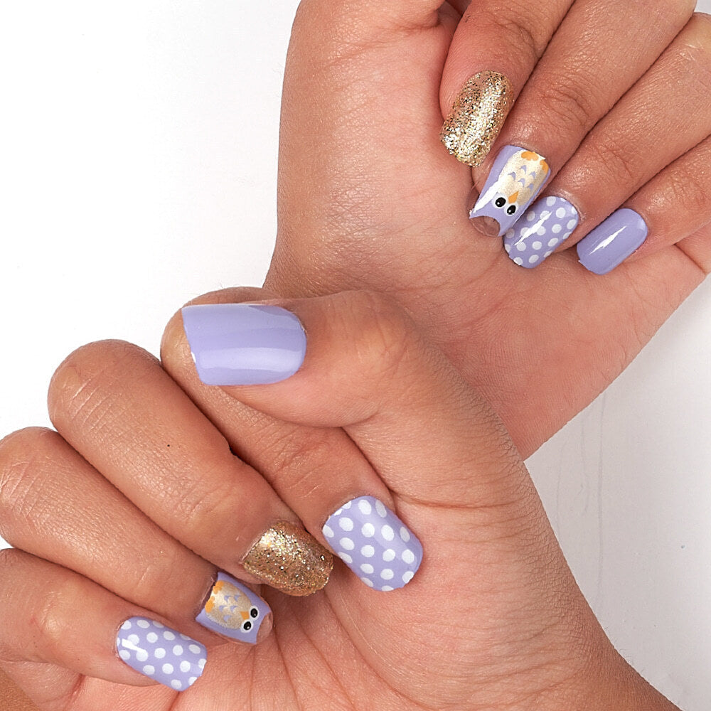 Goldfinger Little Diva Sticker Nails-Quite Time BLL08