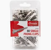 Annie 80 Single Prong Slide In Clips